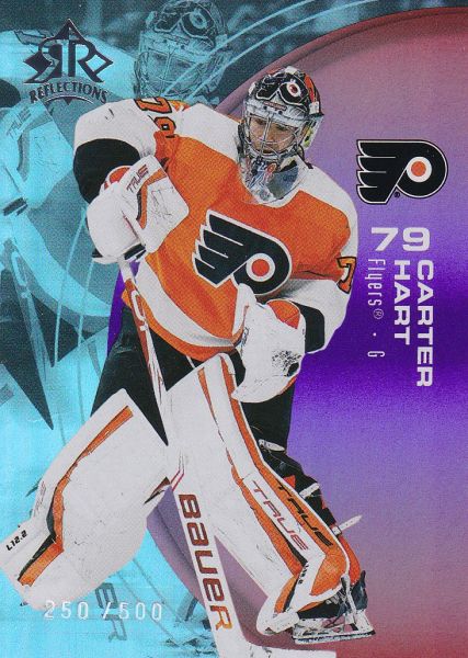 insert karta CARTER HART 21-22 Extended Triple Dimensions Reflections Ruby /500